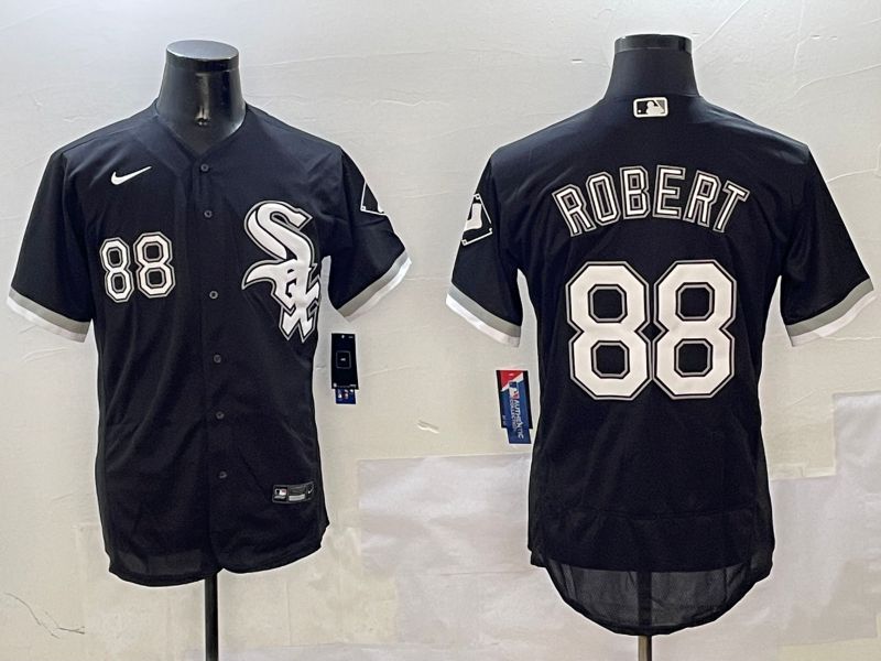 Men Chicago White Sox #88 Robert Black Elite 2025 Nike MLB Jersey style 1